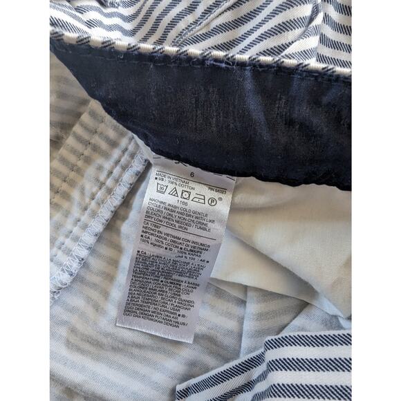 Old Navy Shorts Size 6 Lot Of 3 Bundle White Black Gingham Gray Stripes - Picture 7 of 14